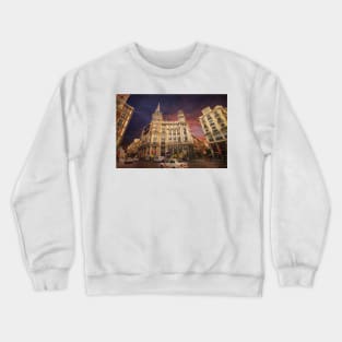 plaza canalejas. madrid Crewneck Sweatshirt